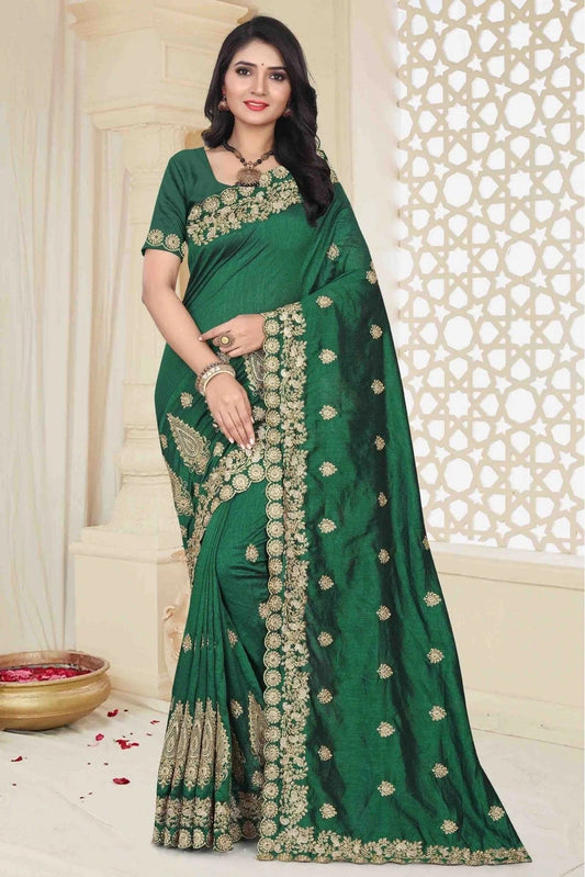 Green Colour Mayo Silk Designer Saree SD1120507