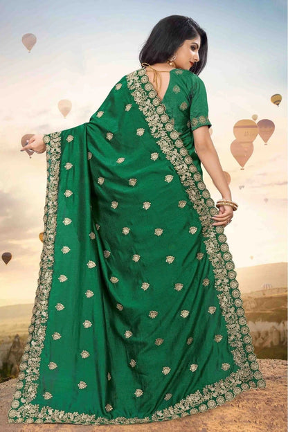 Green Colour Mayo Silk Designer Saree SD1120540 A