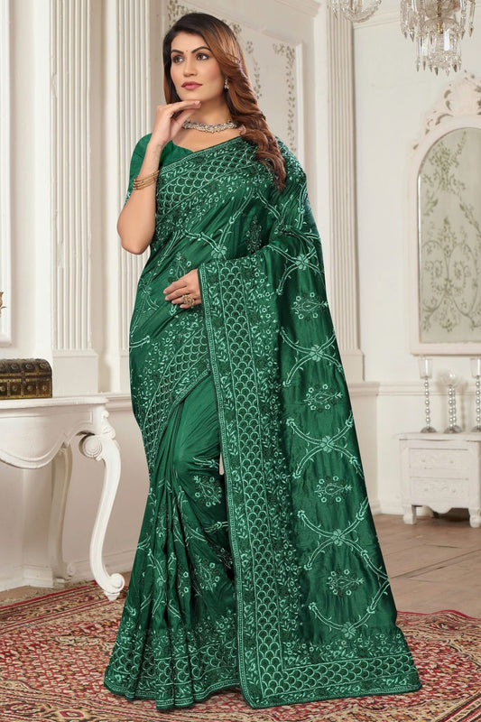 Green Colour Model Silk Designer Saree SD1091081