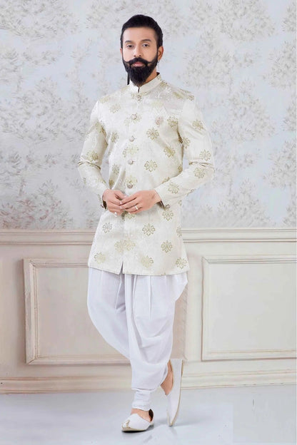 Green Colour Silk Festival Wear Dhoti Kurta KP1130066