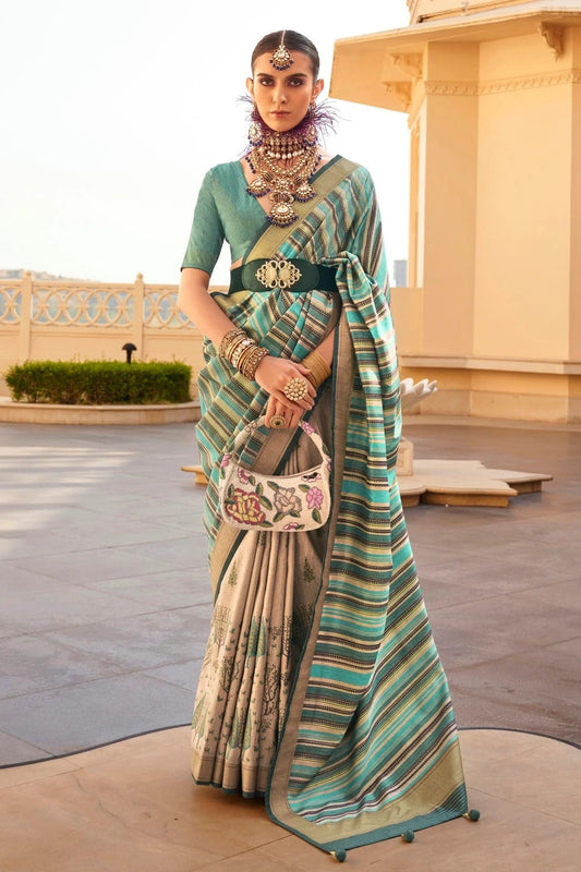 Green Colour Silk Saree SD1110351