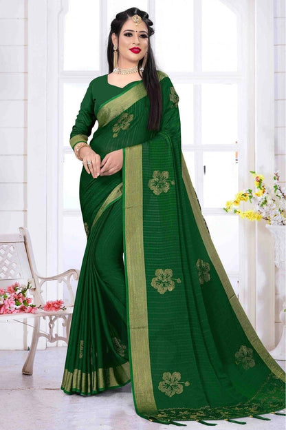 Green Colour Silk Satin Designer Saree SD1120635