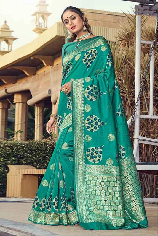 Green Colour Silk Traditional Saree SD1100120