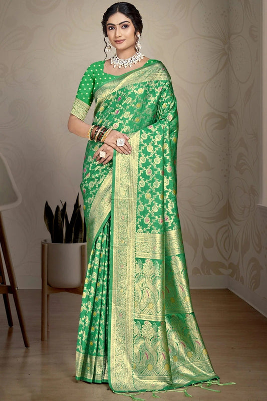 Green Colour Silk Traditional Saree SD1102749
