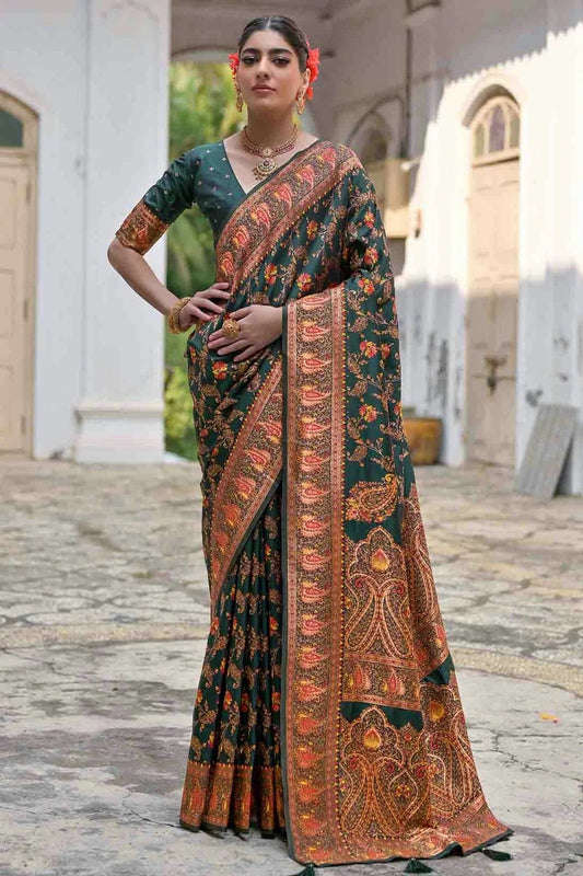 Green Colour Silk Traditional Saree SD1260046