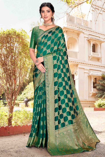 Green Colour Soft Silk Designer Saree SD1121246
