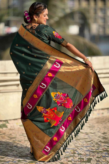Green Colour Soft Silk Traditional Saree SD1113016 A