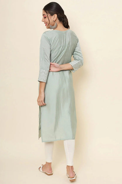 Grey Colour Cotton Kurti KR1111176 A