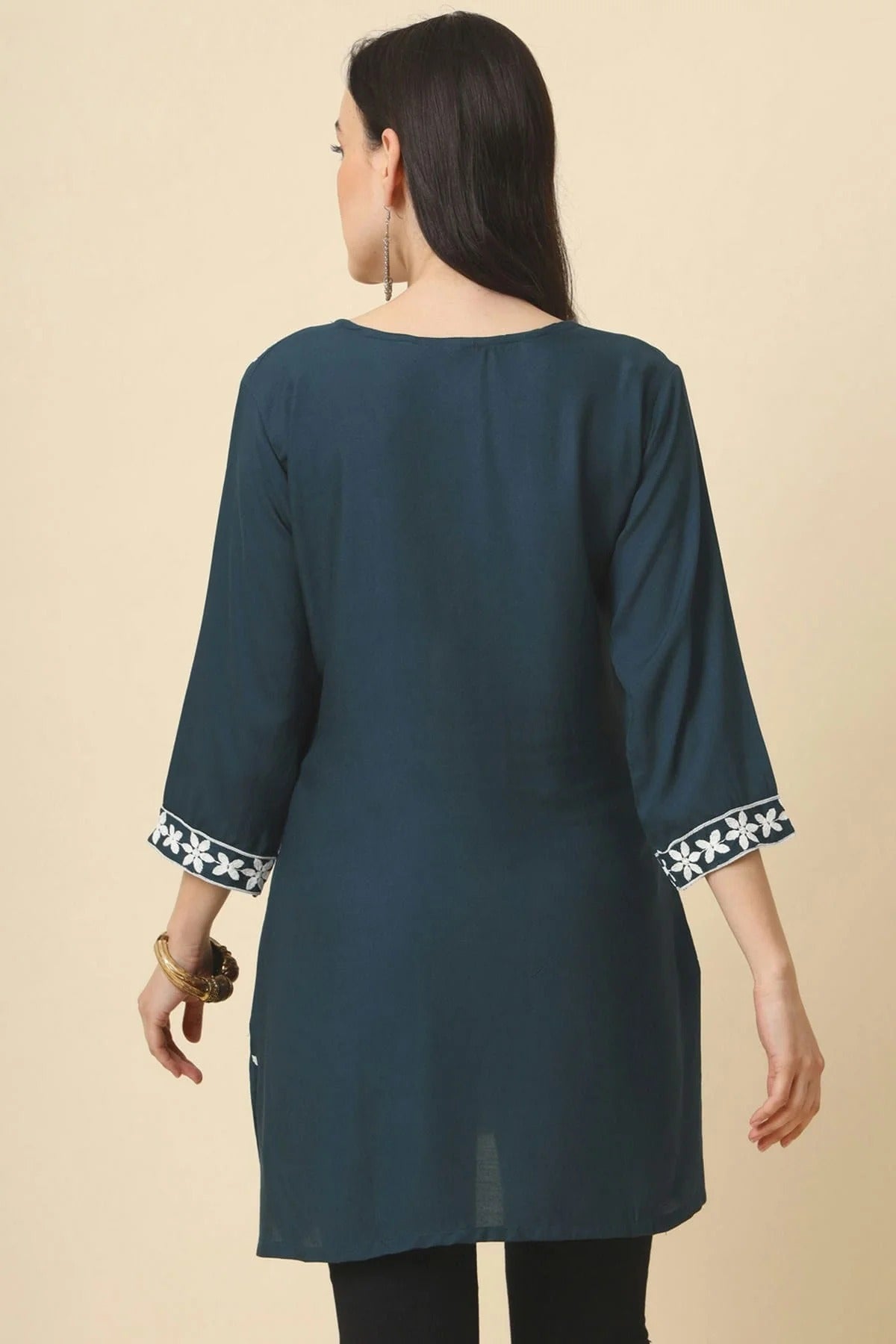 Grey Colour Rayon Readymade Top TP1110833 A