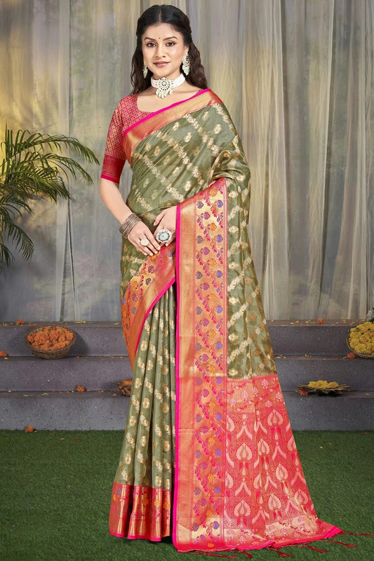 Grey Colour Silk Traditional Saree SD1102745