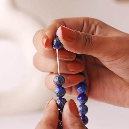 Lapis Lazuli 8mm Round Beads Bracelet – Natural Wisdom & Truth Crystal Bracelet