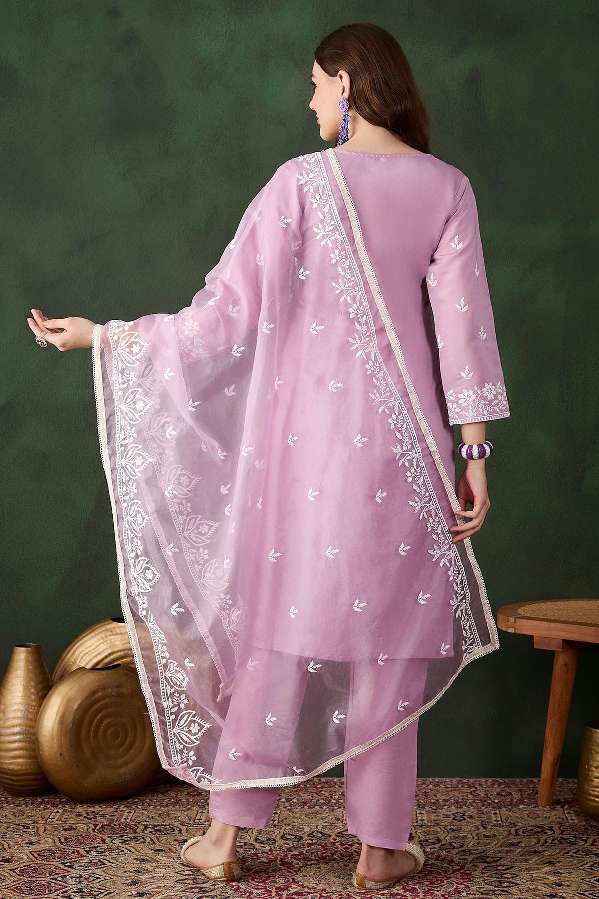 Lavender Colour Roman Silk Stitched Salwar Suit SS1111482 A