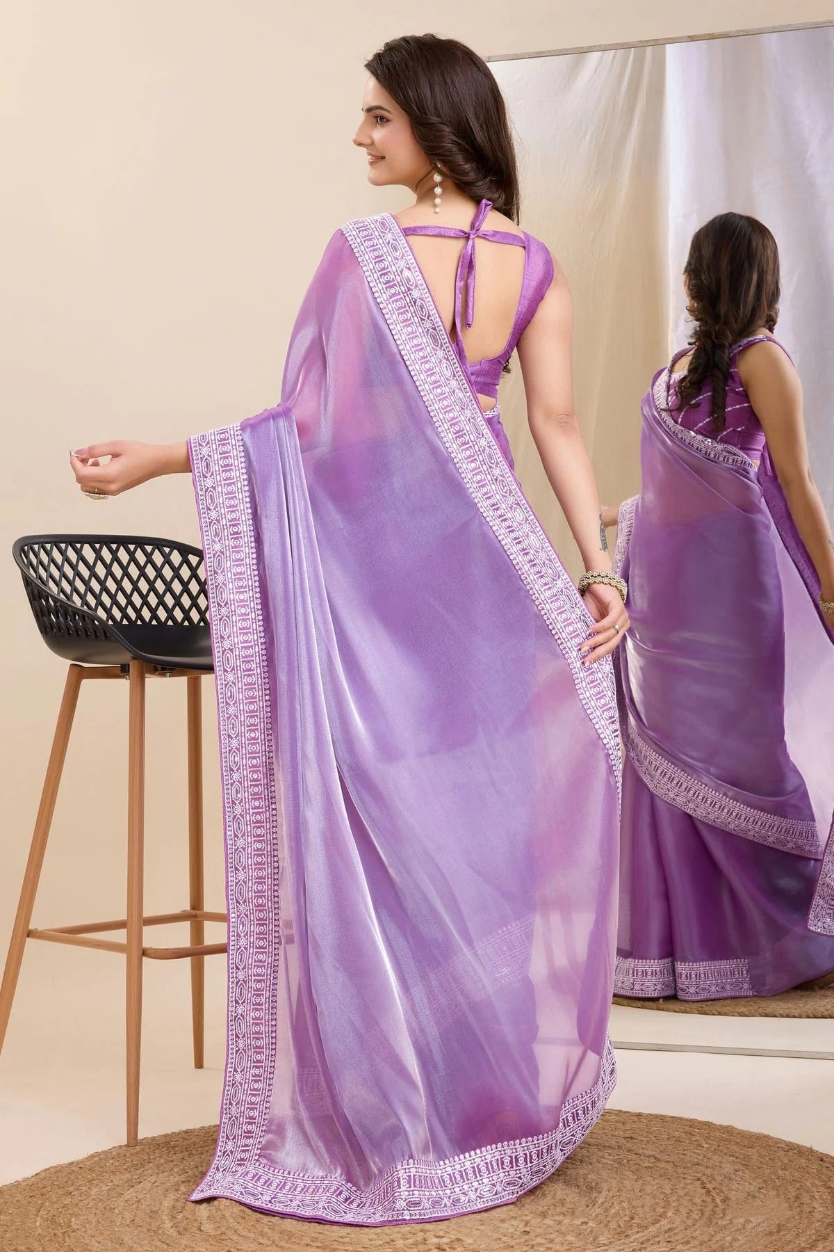 Lavender Colour Silk Saree SD1110232 A