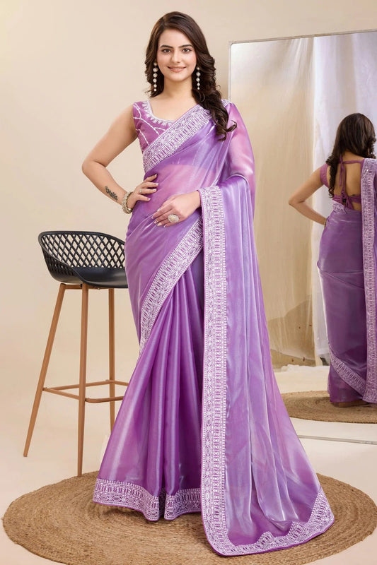 Lavender Colour Silk Saree SD1110232