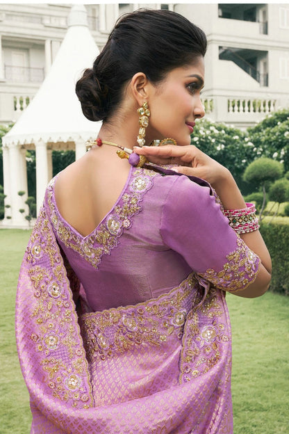 Lavender Colour Tissue Silk Designer Saree SD1290226 A