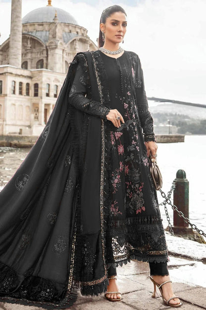 Light Black Colour Rayon Semi Stitched Pakistani Suit SM1250149