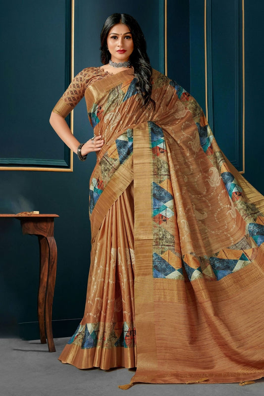 Light Brown Colour Kotha Silk Traditional Saree LC1121658