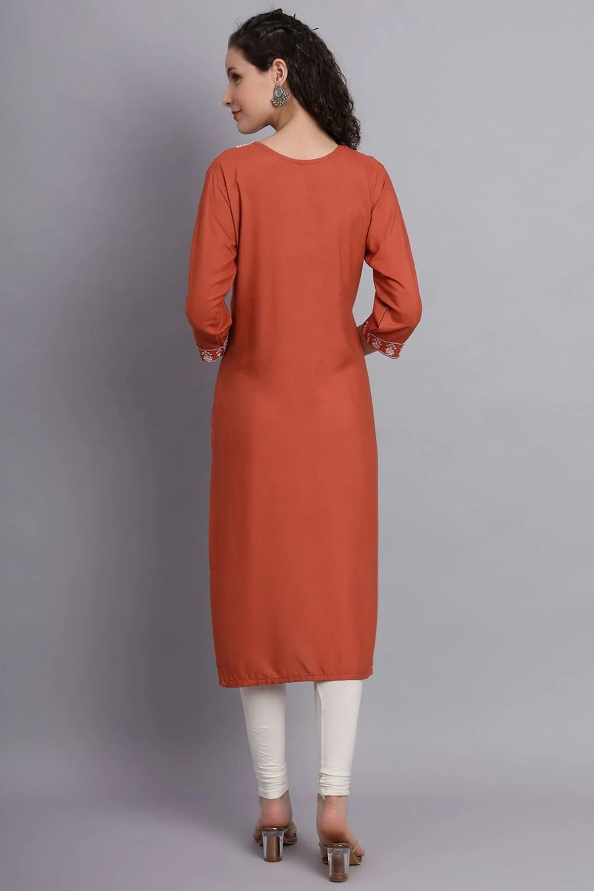 Light Brown Colour Rayon Kurti KR1111138 A