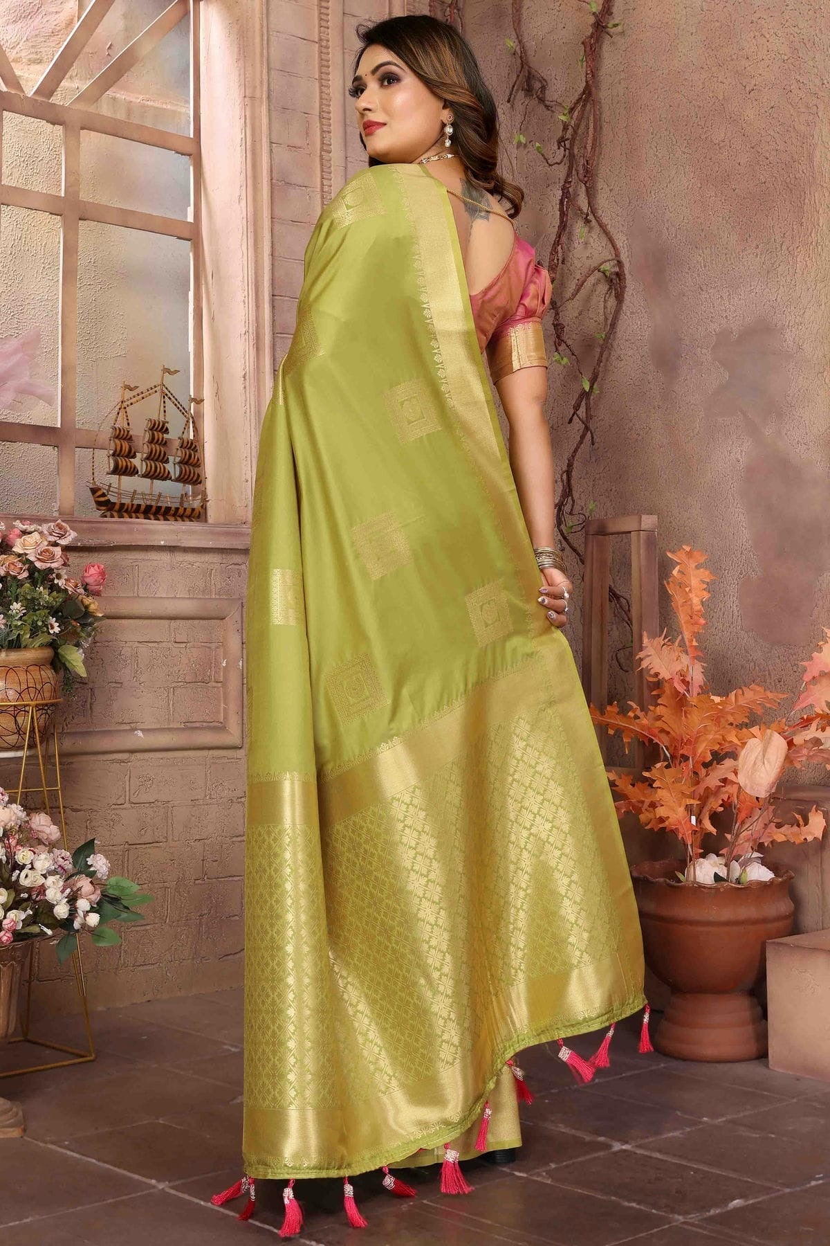 Light Green Colour Soft Silk Traditional Saree SD1113106 A