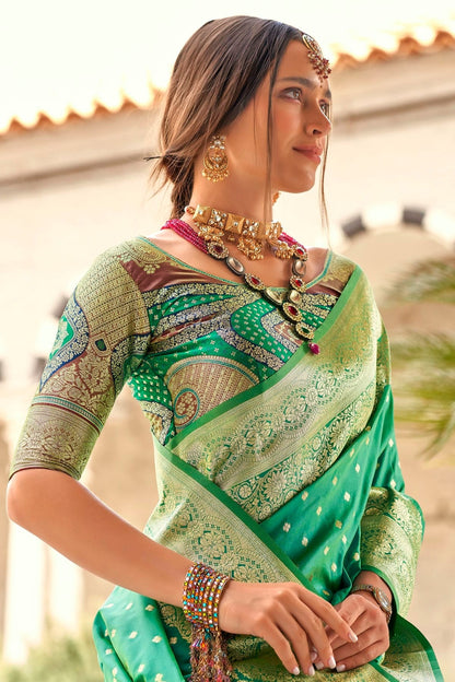 Light Green Colour Soft Silk Traditional Saree SD1290159 A