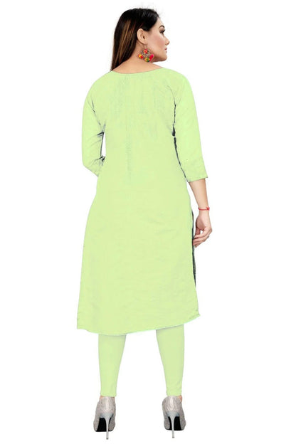 Light Green Colour Unstitched Chanderi Straight Suit US1160732 A