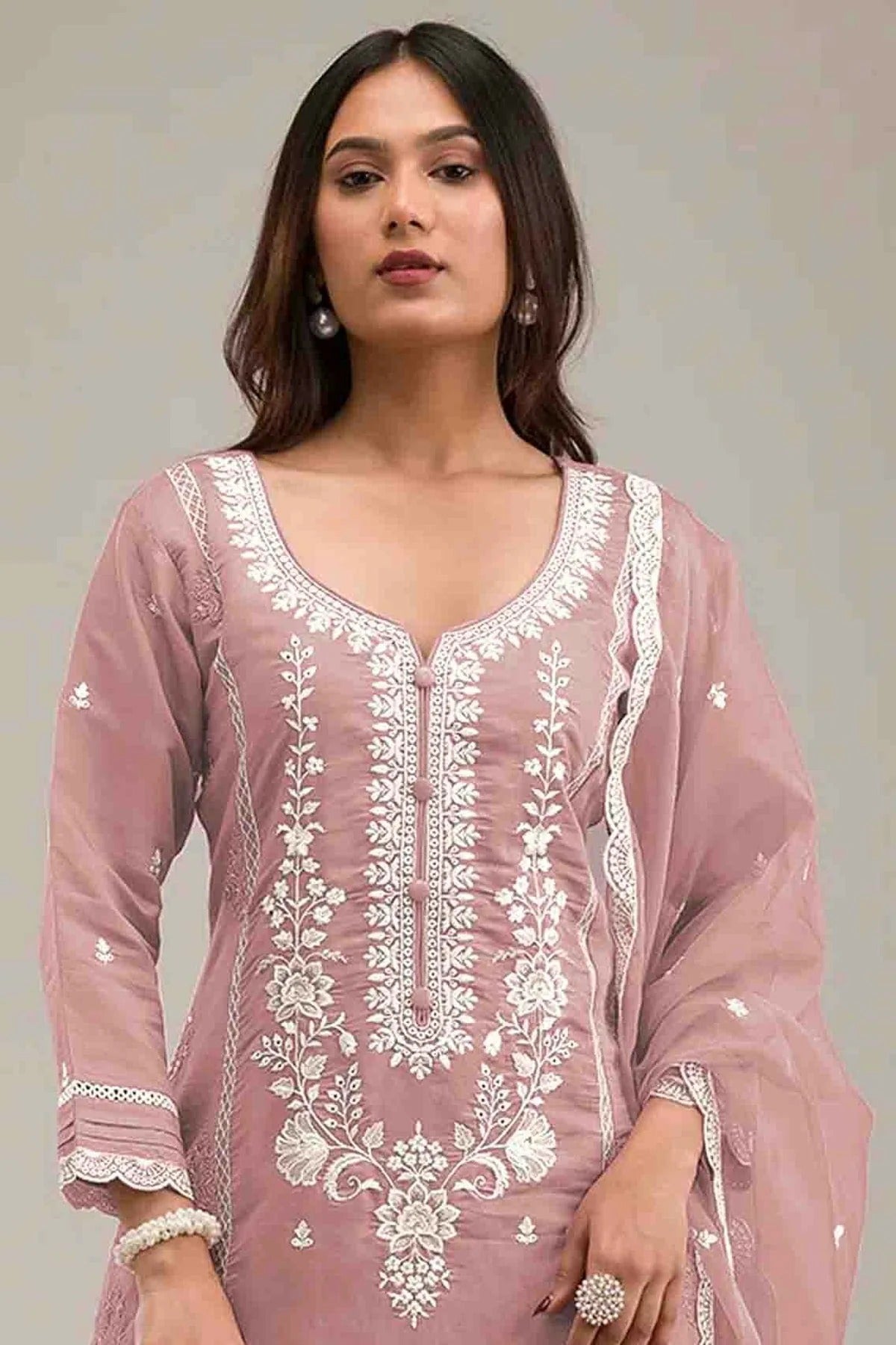Light Pink Colour Cotton Pakistani Suit SM1140836 A