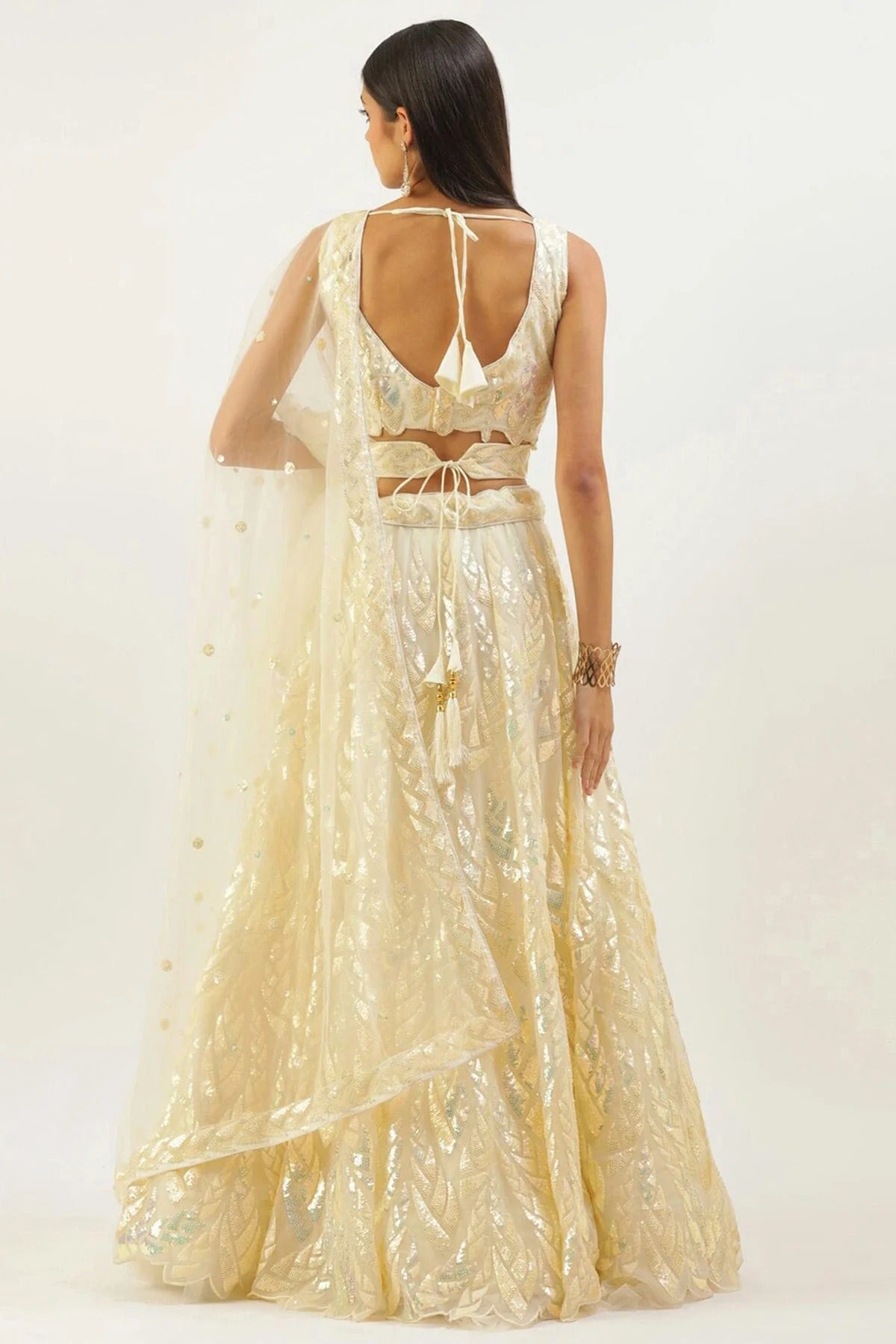 Light Yellow Colour Soft Net Lehenga Choli LC1010303 1