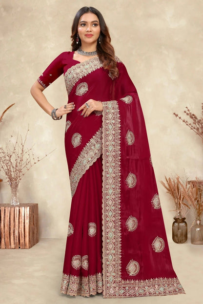 Magenta Colour Crepe Silk Saree SD1091006_30634ac0 6b7f 413d 82ff 9e693df1418e