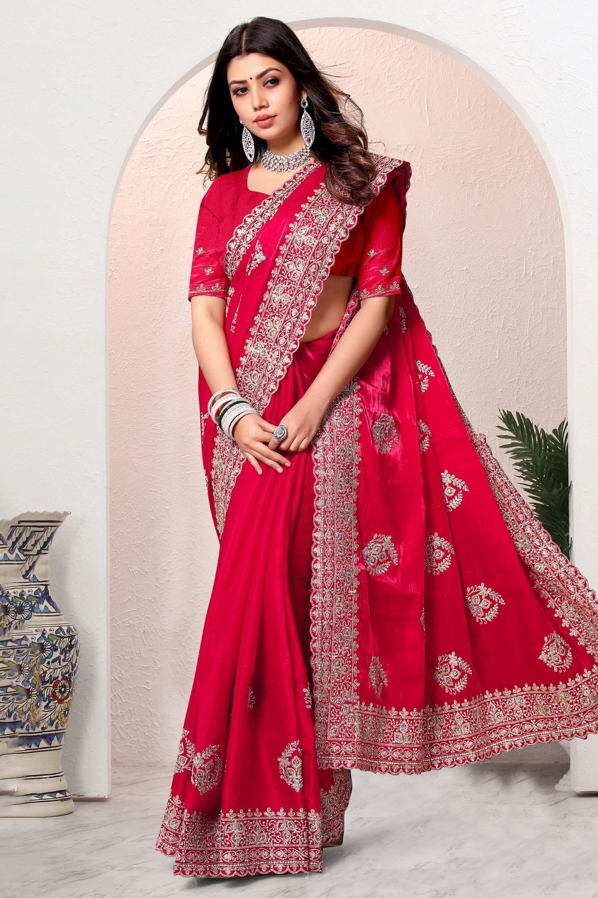 Magenta Colour Crepe Silk Saree SD1091011_300caa71 075e 49b3 b414 0cc010b200eb