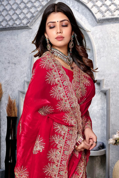 Magenta Colour Crepe Silk Saree SD1091018 A_aff36d86 0f8c 468d abf7 55aae812d1ac