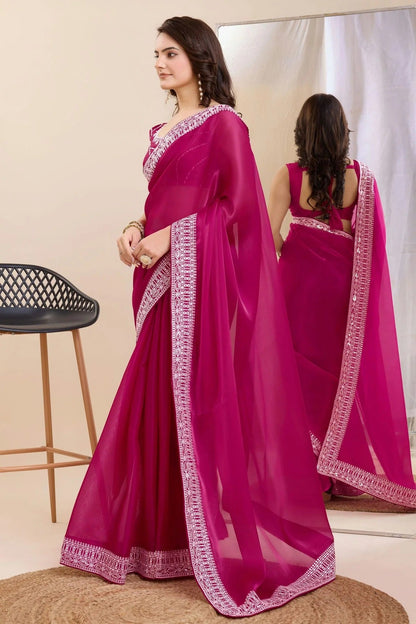 Magenta Colour Silk Saree SD1110228 A