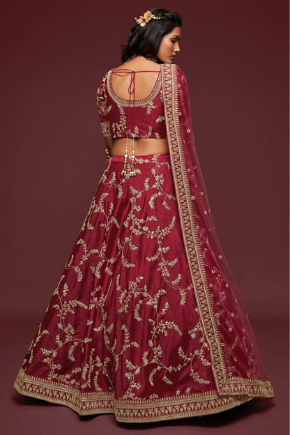 Maroon Colour Art Silk Lehenga Choli LC1010104 A