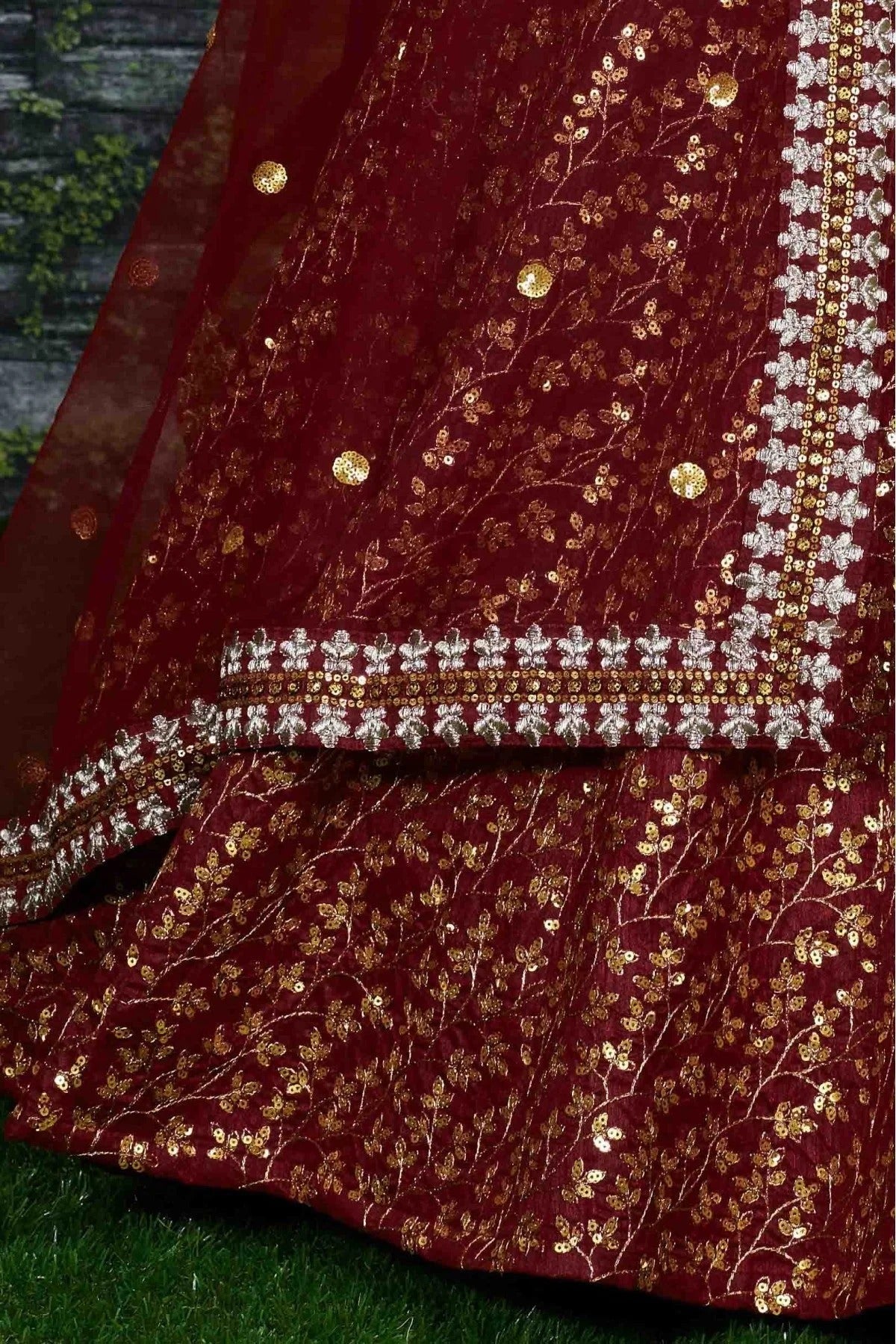 Maroon Colour Banglori Silk Lehenga Choli LC1010013 C