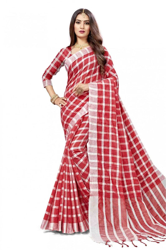 Maroon Colour Cotton Silk Printed Saree SD1100853