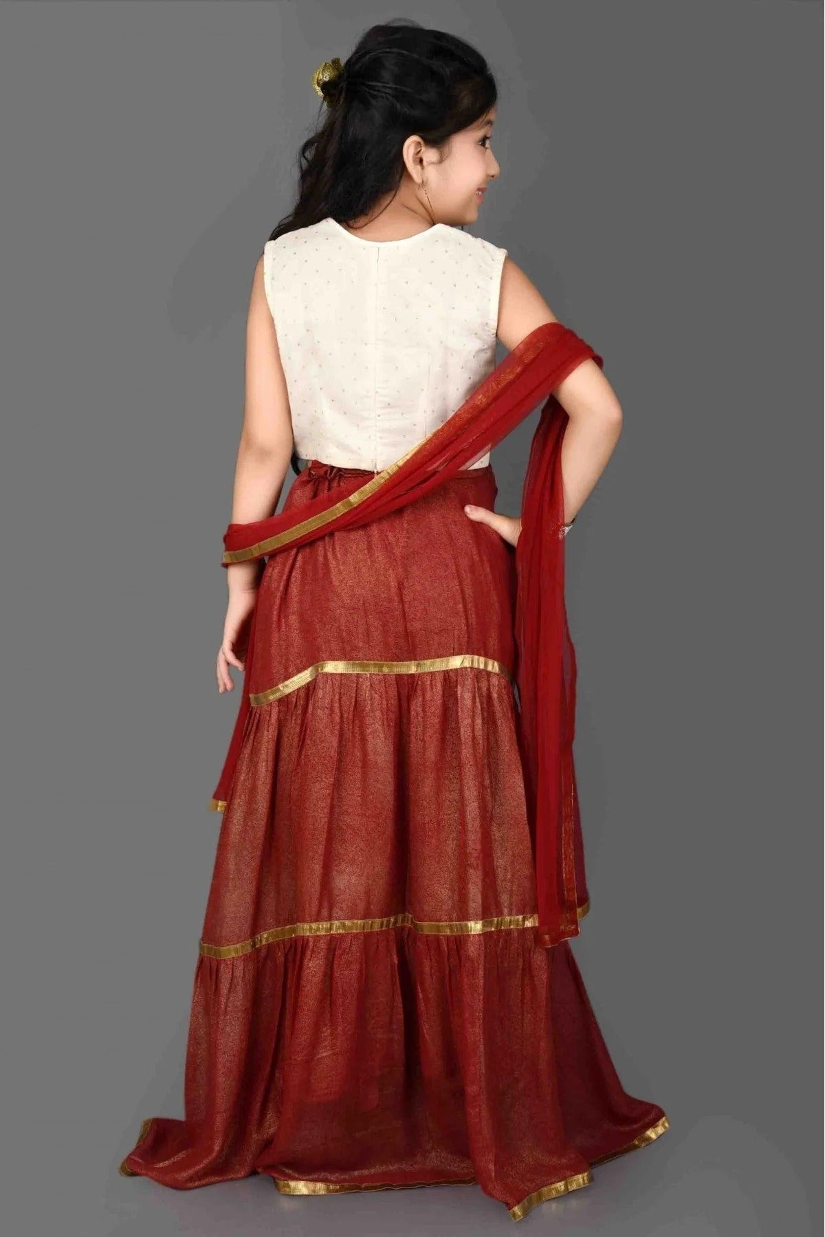 Maroon Colour Georgette Embroidery Lehenga Choli GW1070044 A