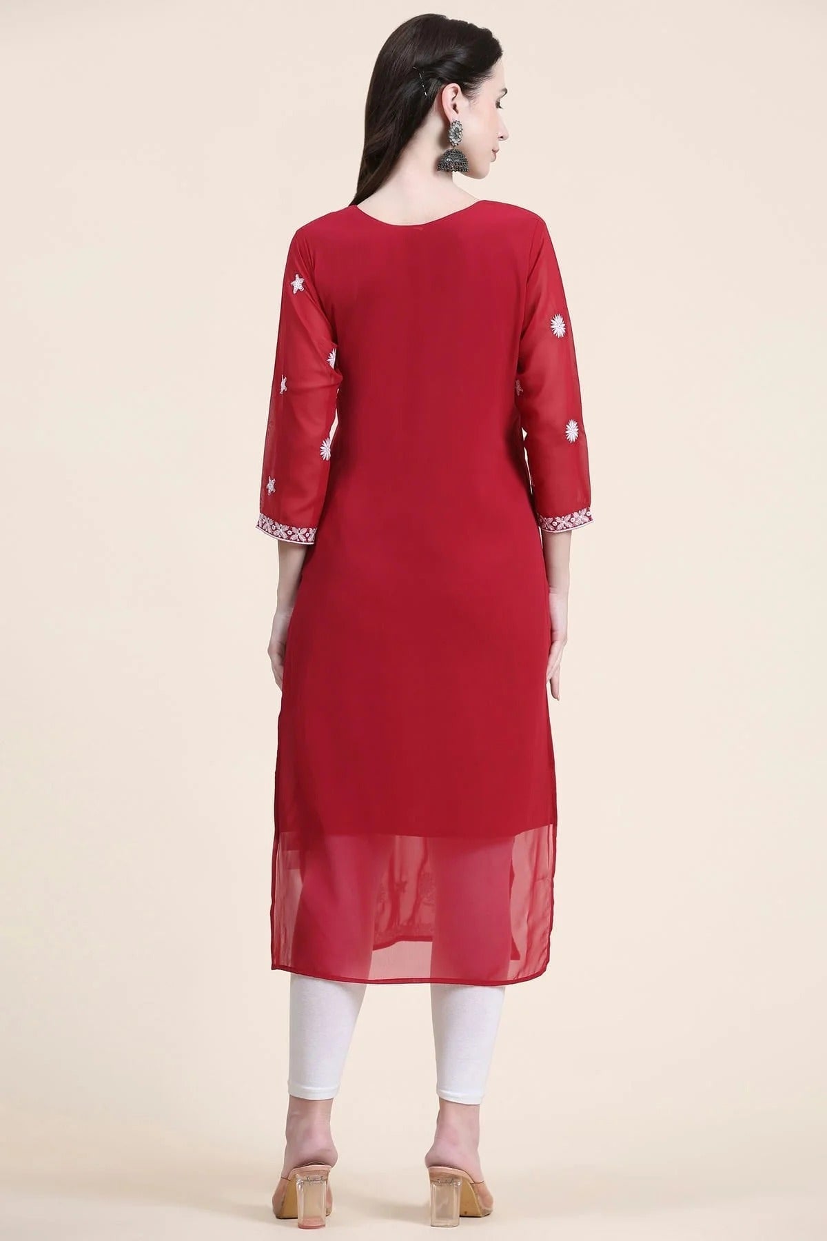 Maroon Colour Georgette Kurti KR1111291 A