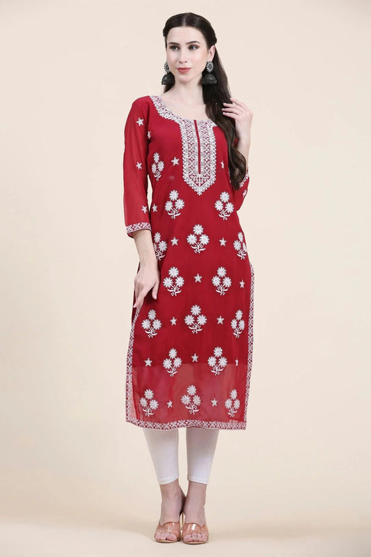 Maroon Colour Georgette Kurti KR1111291