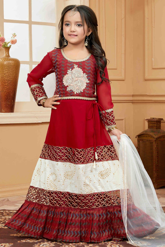 Maroon Colour Handloom Silk Lehenga Suit GW1070747