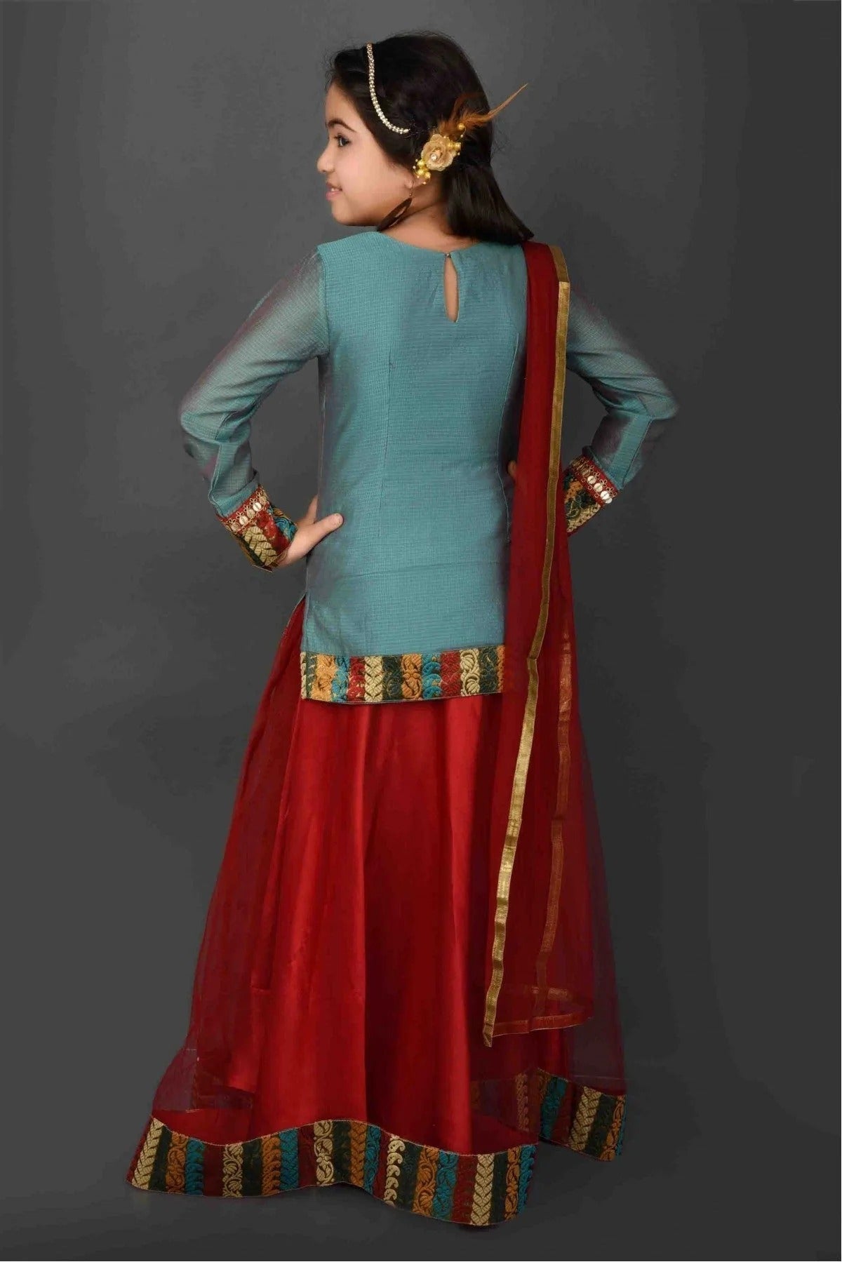 Maroon Colour Net Embroidery Lehenga Choli GW1070040 A