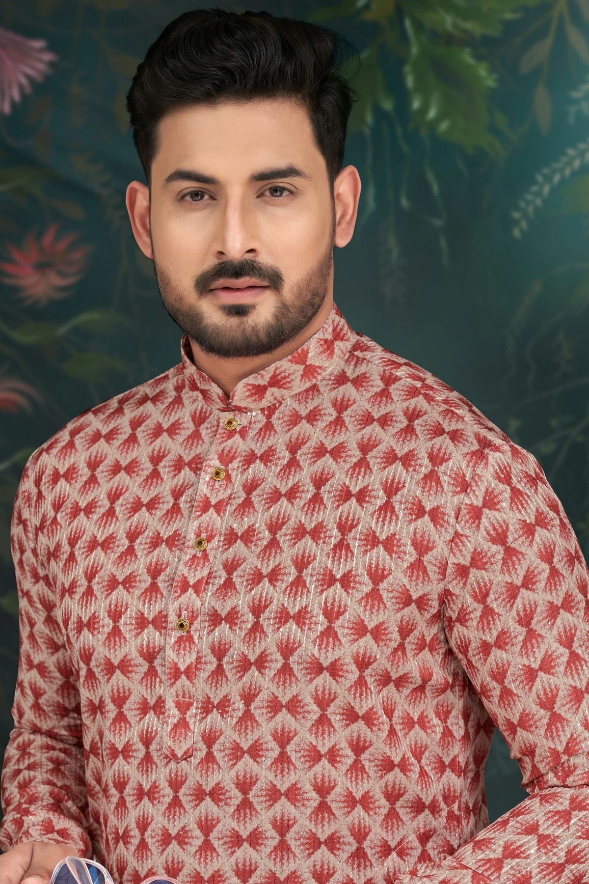 Maroon Colour Rayon Kurta Pajama KP1040486 A