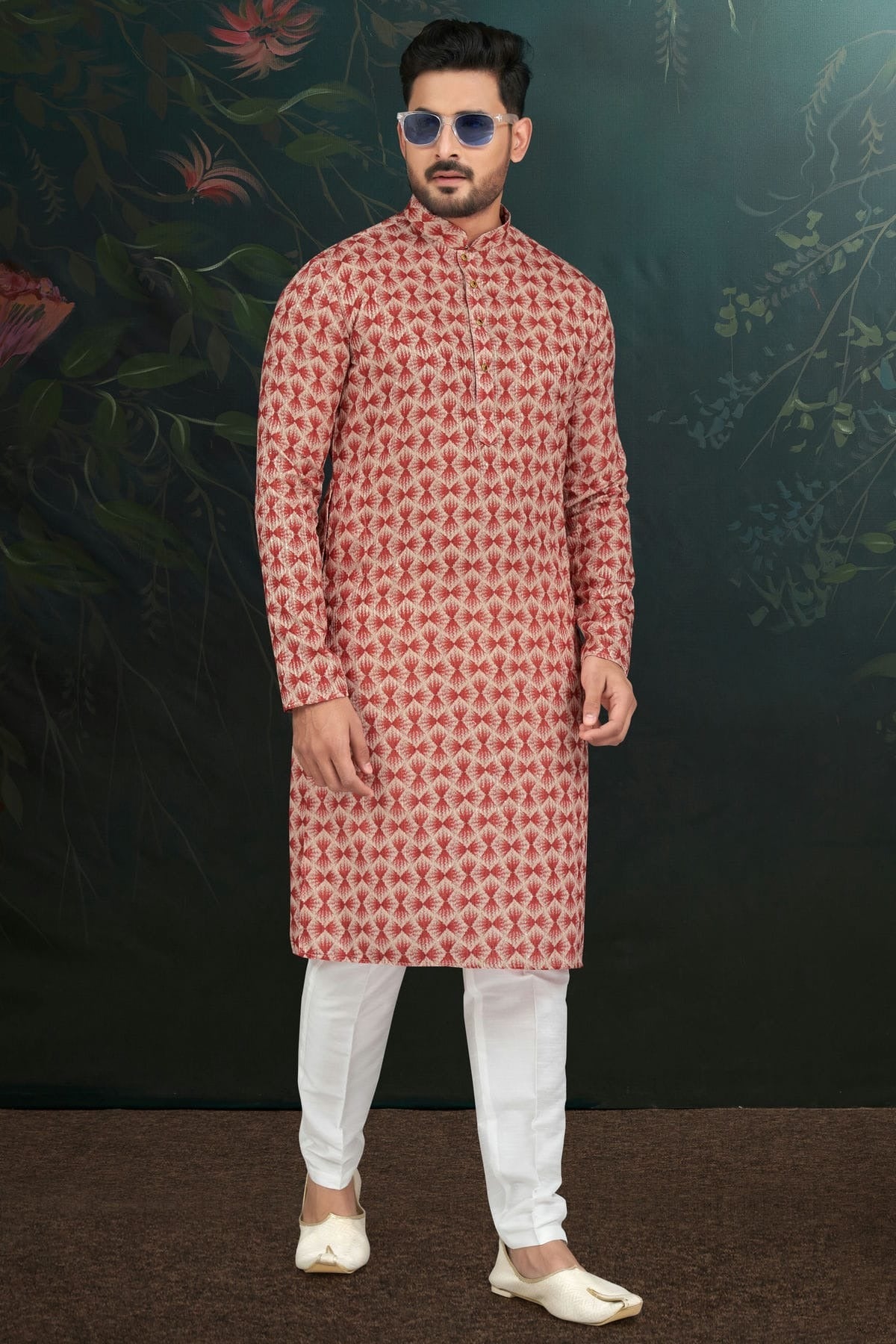 Maroon Colour Rayon Kurta Pajama KP1040486