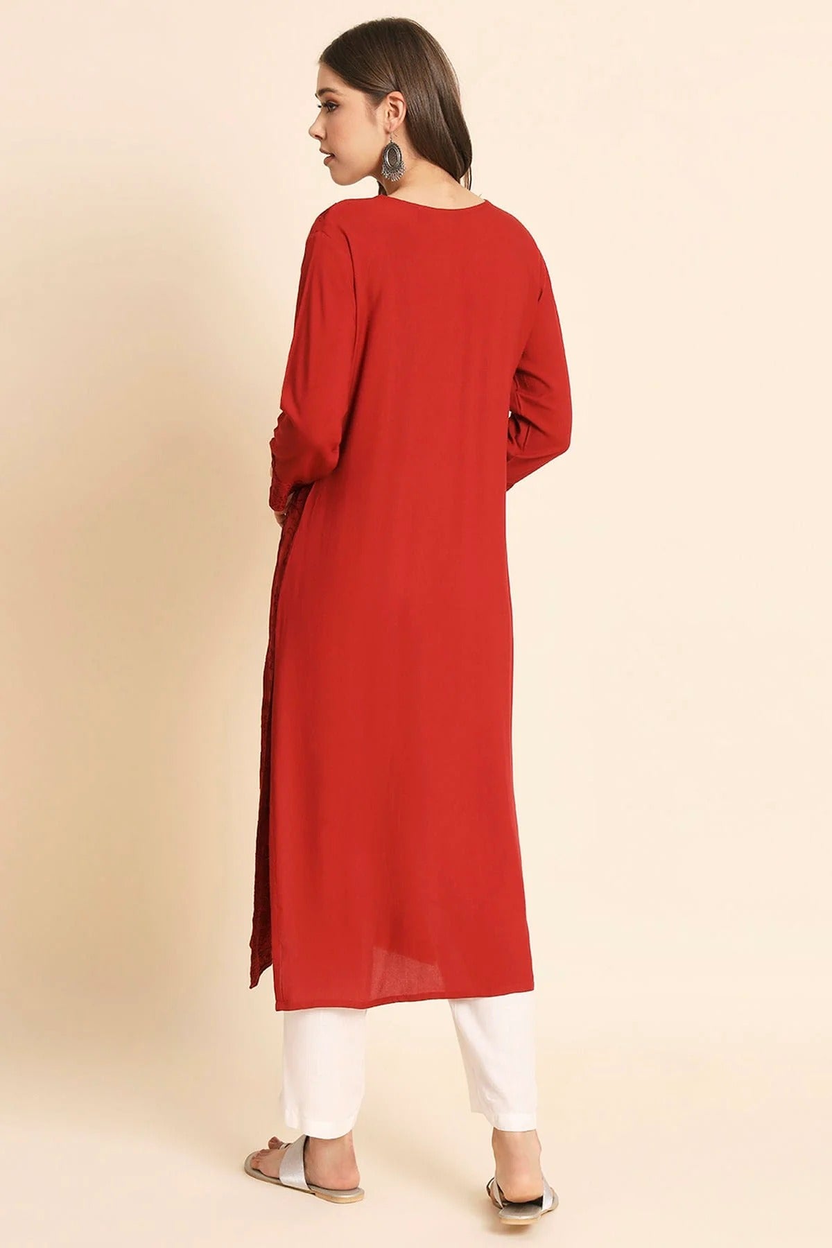 Maroon Colour Rayon Kurti KR1111105 A