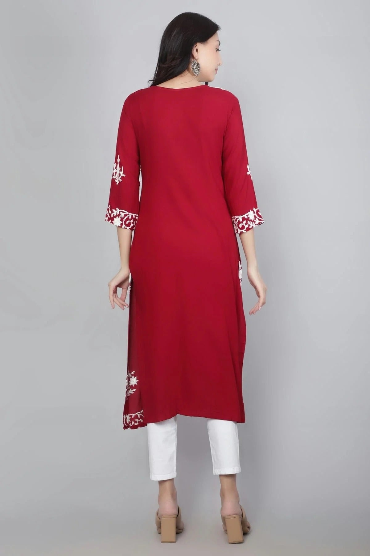 Maroon Colour Rayon Kurti KR1111120 A