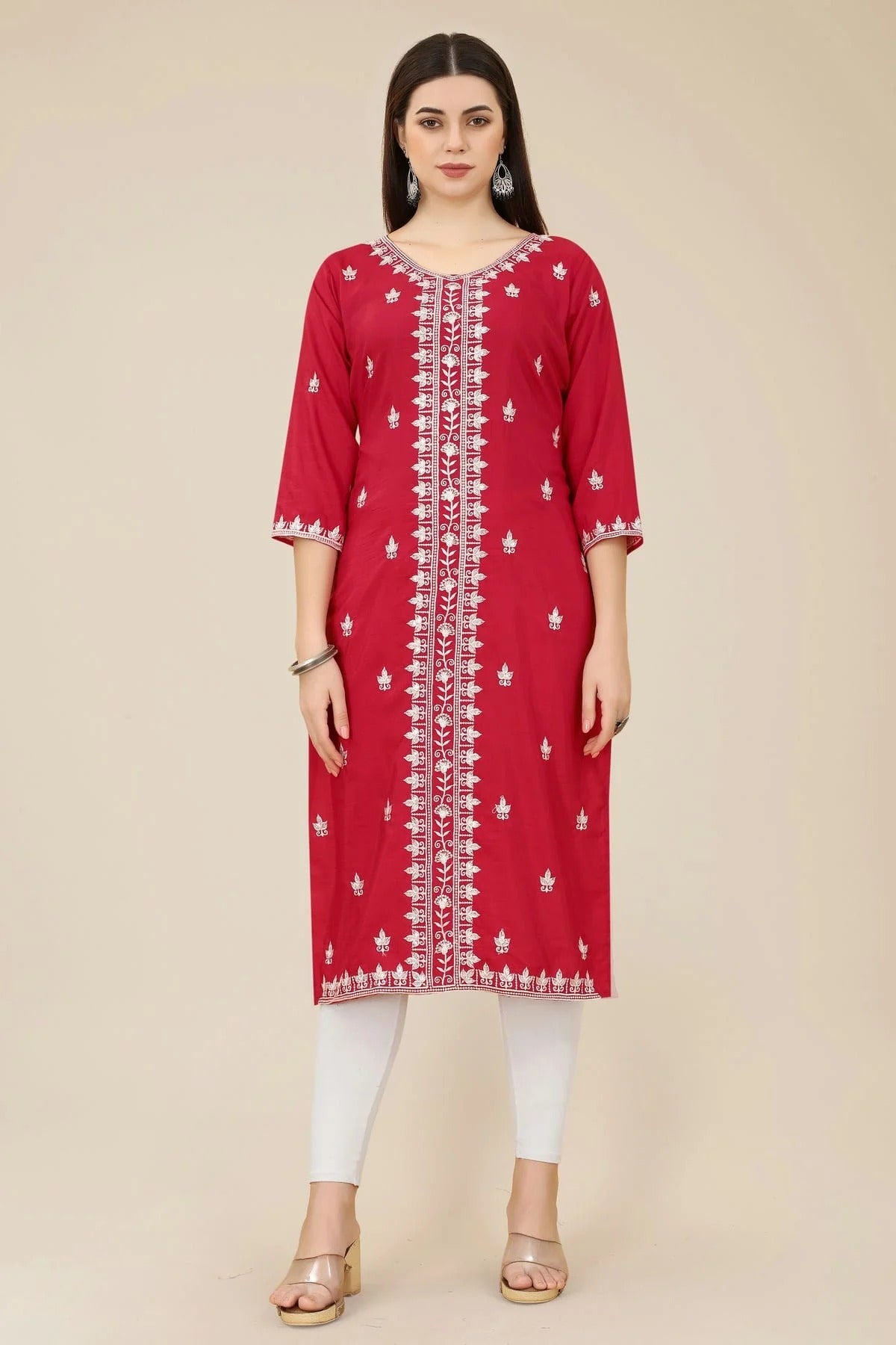 Maroon Colour Shiny Silk Kurti KR1111002