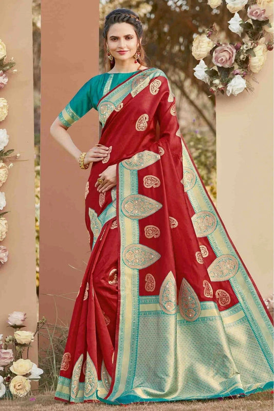 Maroon Colour Silk Traditional Saree SD1100006