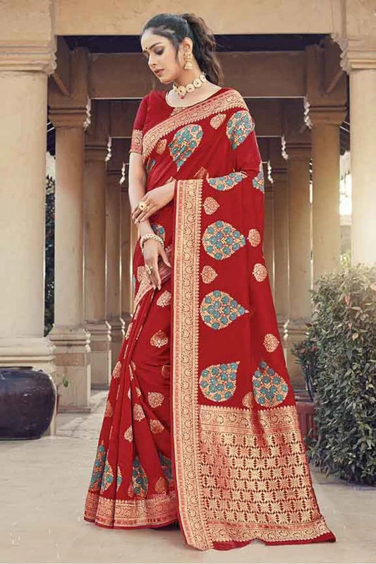 Maroon Colour Silk Traditional Saree SD1100115