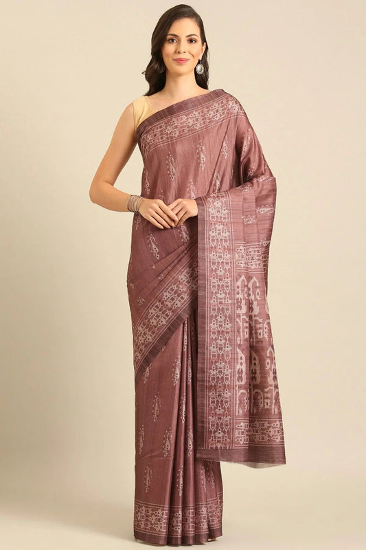 Mauve Colour Cotton Banglori Handloom Silk Saree SD1102490