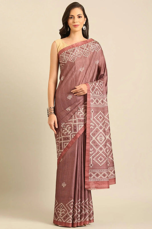 Mauve Colour Cotton Banglori Handloom Silk Saree SD1102492