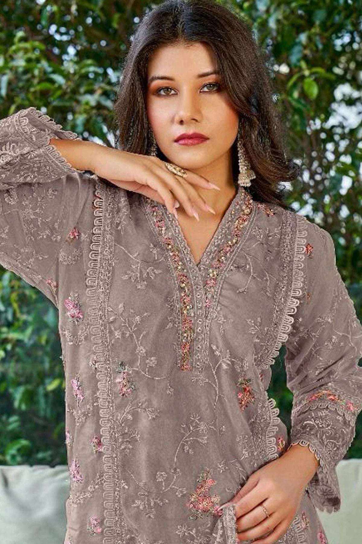 Mauve Colour Georgette Pakistani Suit SM1110688 A