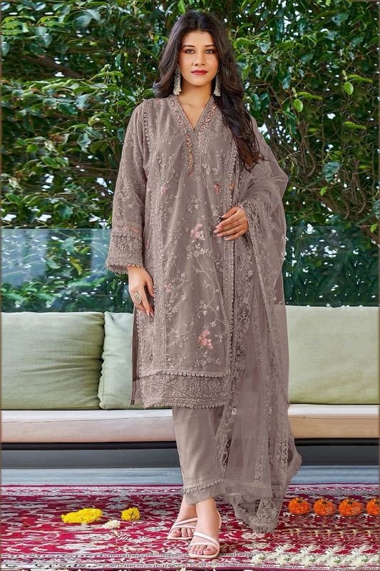 Mauve Colour Georgette Pakistani Suit SM1110688